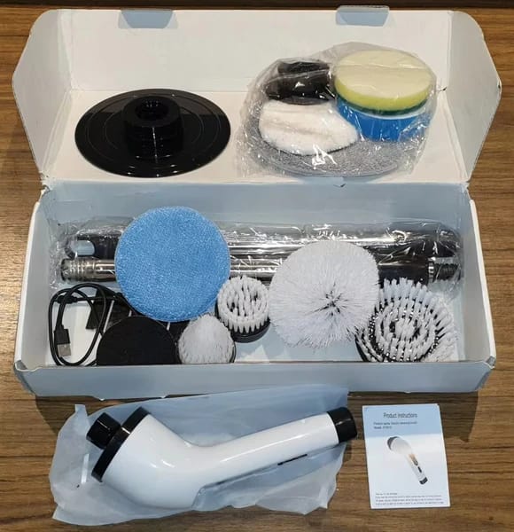 Customer photo review of Arelvoza PowerScrub™ - 9 in 1 Cordless Electric Spin Scrubber
