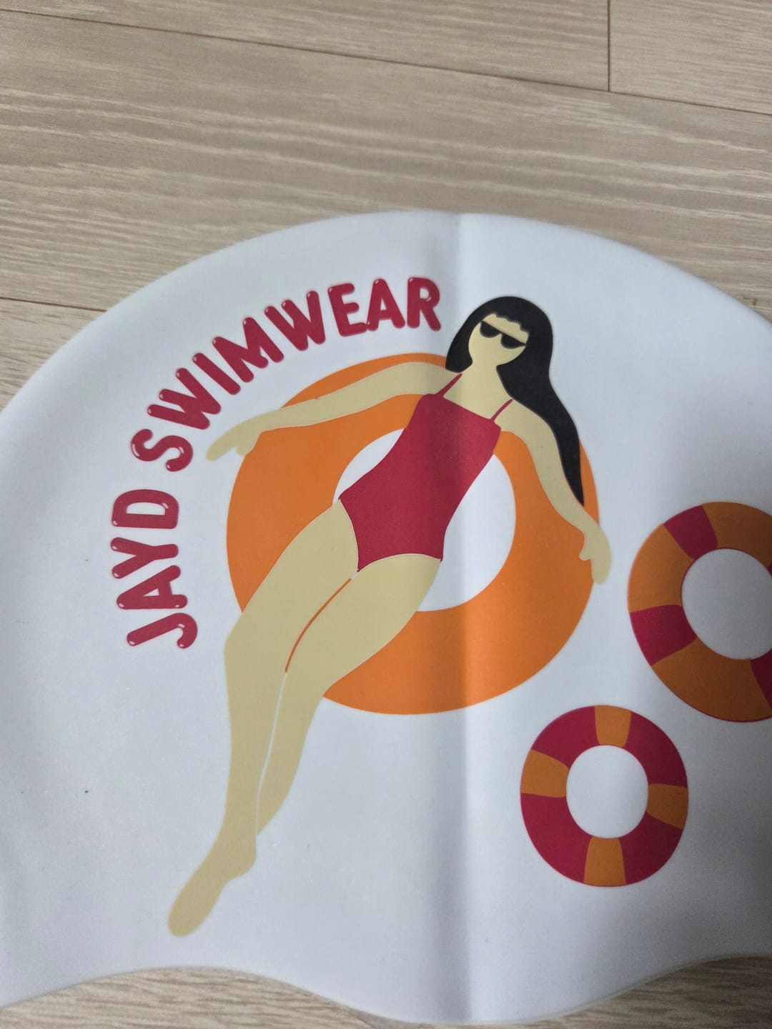 Customer photo review of JAYD Swim Cap - Float On