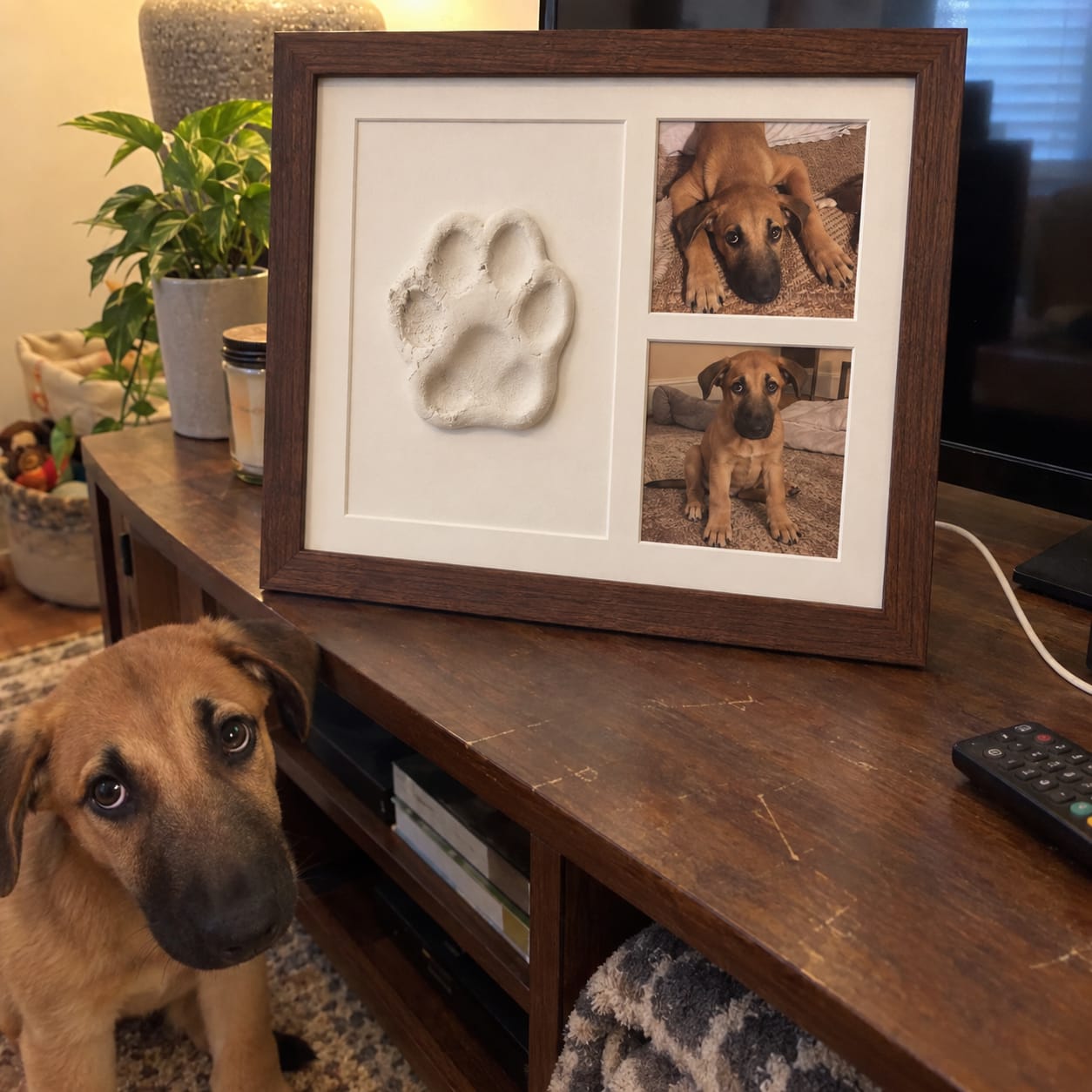 Customer photo review of Pet Clay Print kit