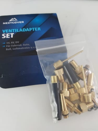 Customer photo review of Fahrradventil Adapter Set - immer das passende Ventil!