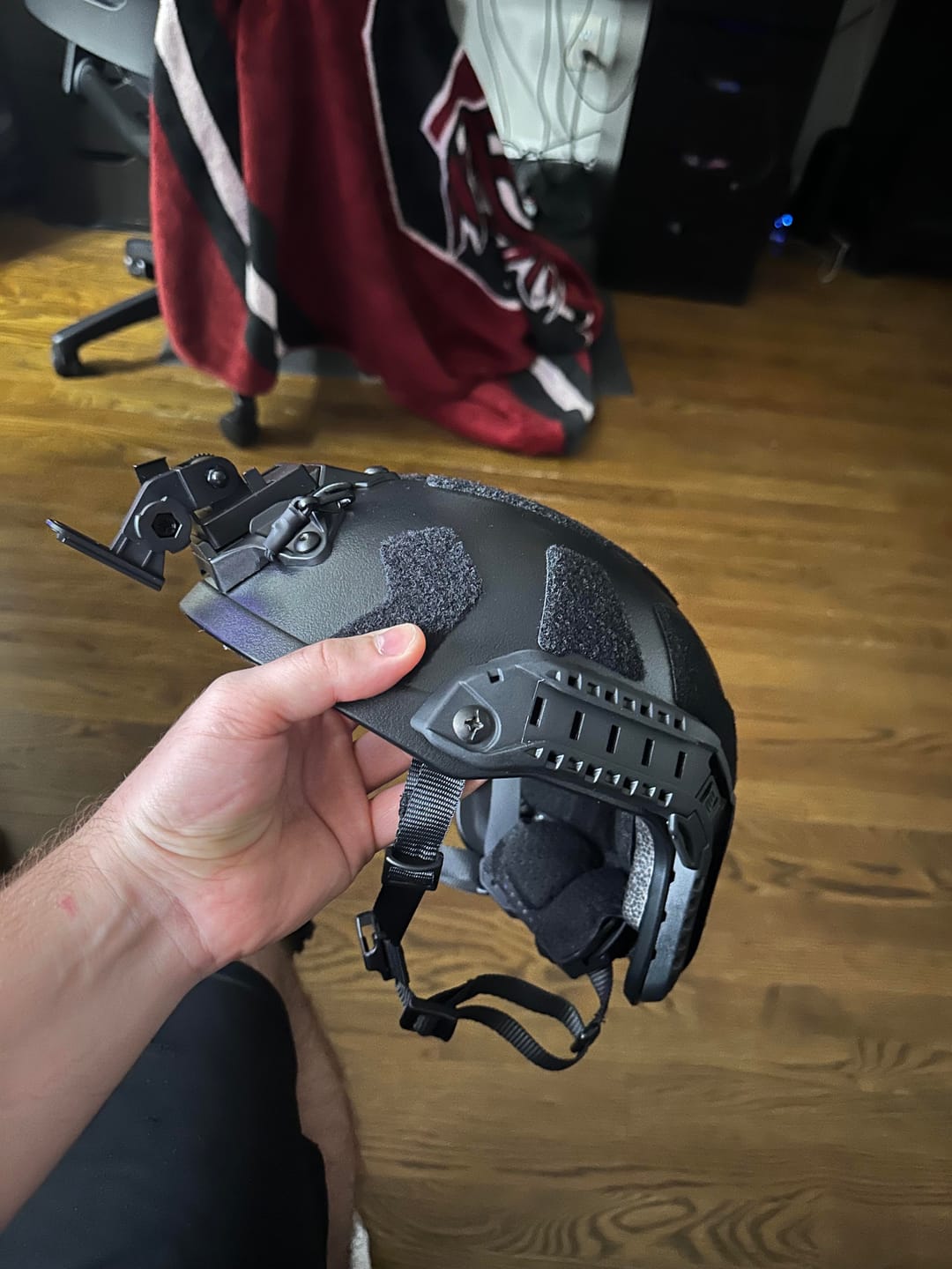 Customer photo review of Fast Sf Super High Cut Tactical Helmet