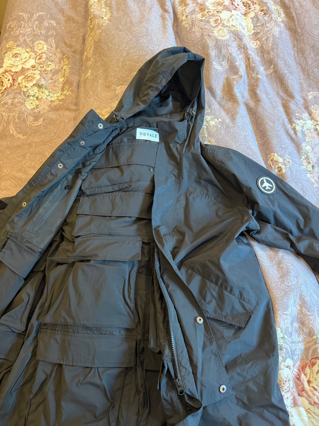Customer photo review of VoyageCoat™ The Packable Travel Coat