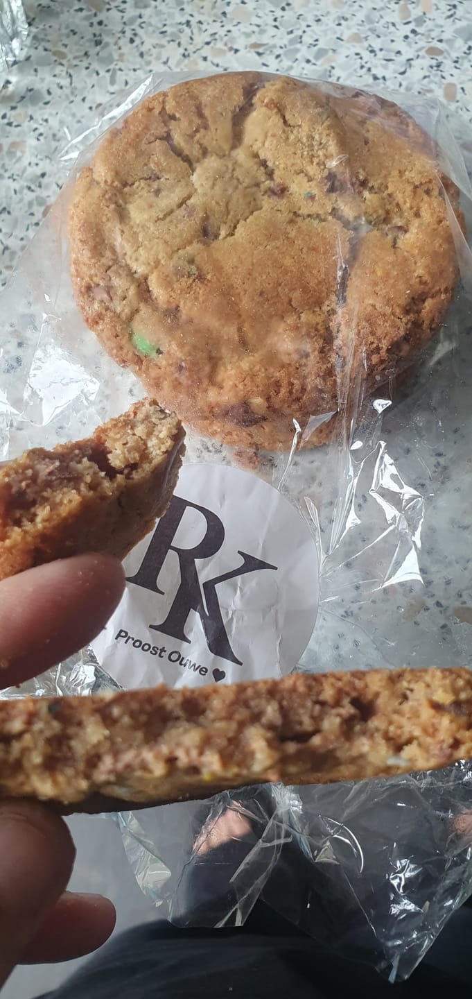 Customer photo review of M&M Cookies
