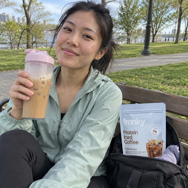 Customer photo review of Franky Protein Coffee