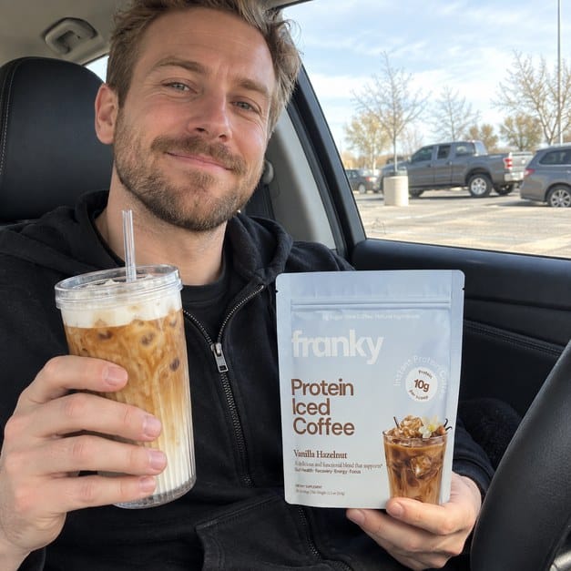 Customer photo review of Franky Protein Coffee