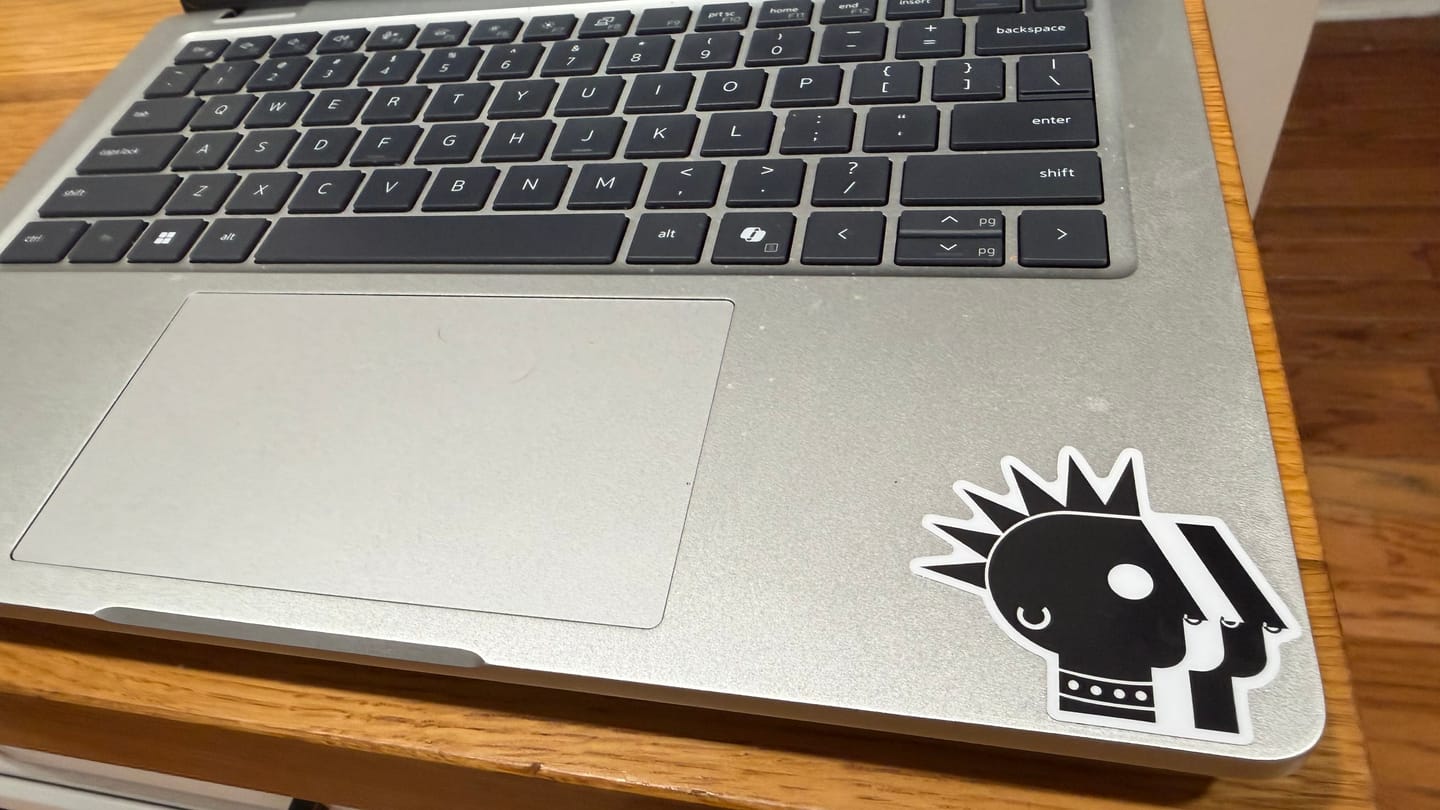 Customer photo review of PBS is Punk Die-cut Sticker - 2"