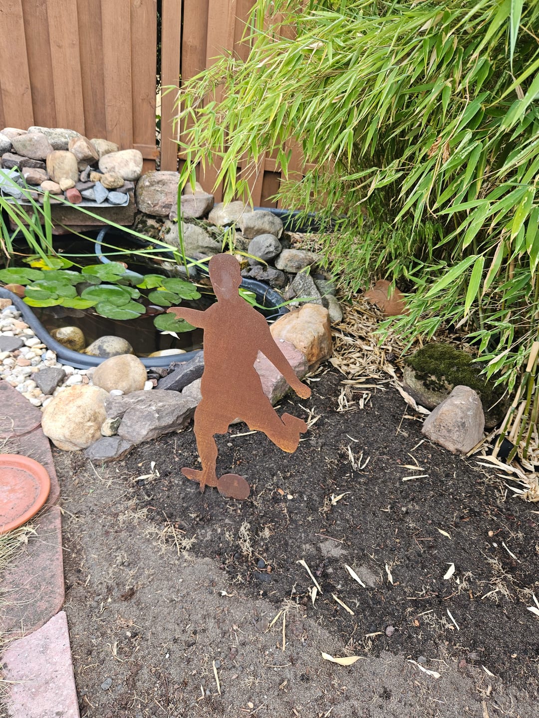 Customer photo review of Gartenstecker Fußballer V2