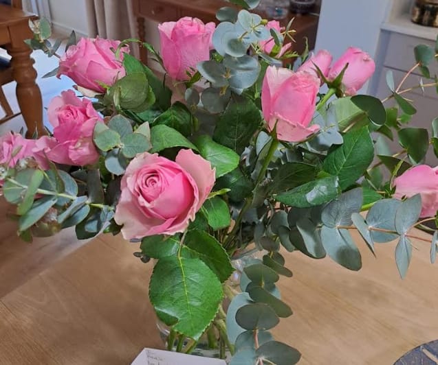 Customer photo review of Blush Harmony Rose Flower Bouquet