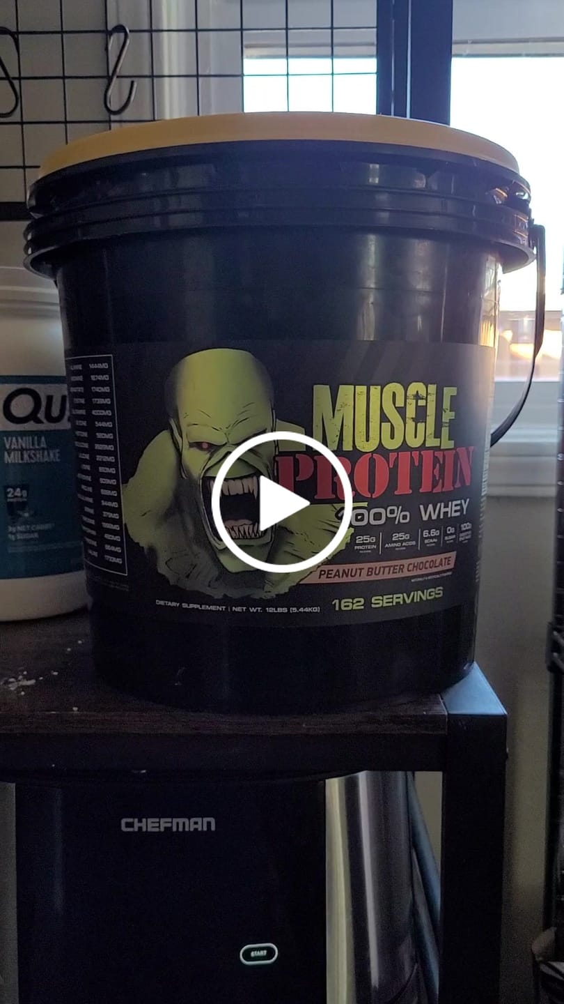 Customer video review of Whey Protein Powder Bucket