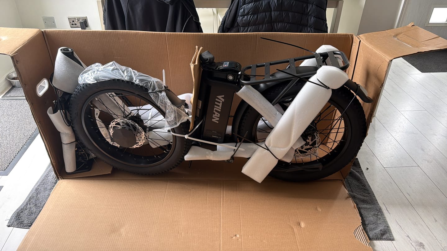 Customer photo review of U3 Full Suspension Foldable Fat Tire Electric Bike