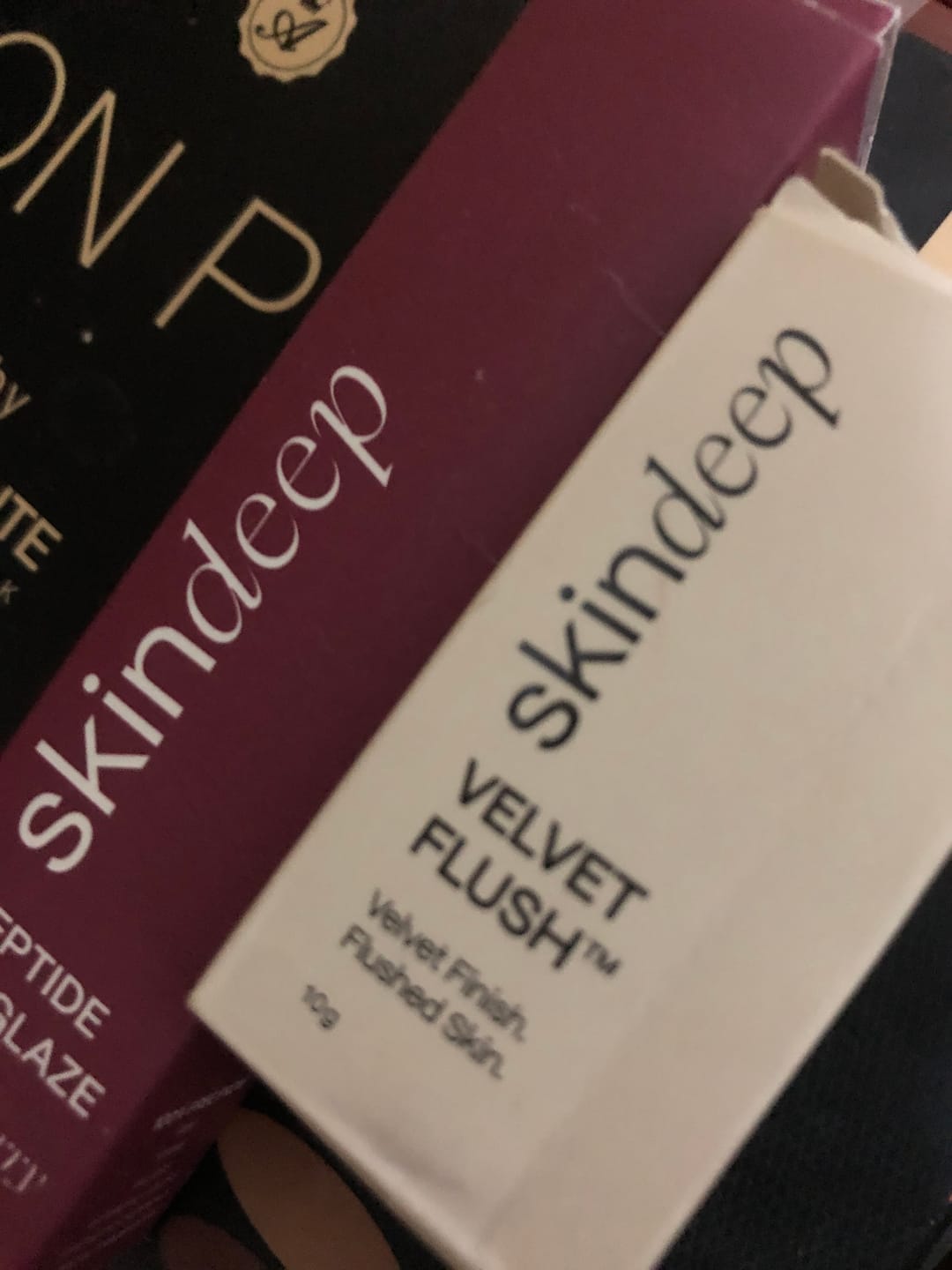Customer photo review of Lip Glaze+Velvet Flush Duo