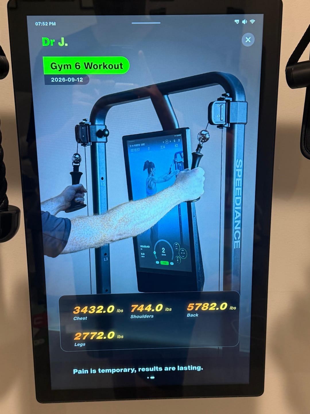 Customer photo review of Speediance Refurbished Machine