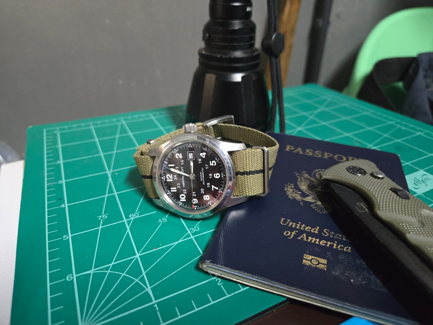 Customer photo review of Five Eye Nylon Watch Strap - Stripe