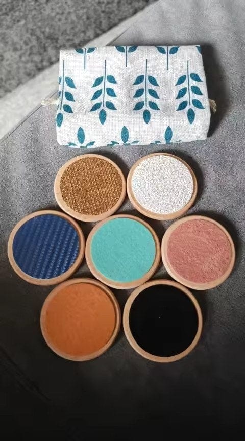 Customer photo review of Montessori Tastscheiben Sensorikspielzeug | Textur Matching Taktiles Lernspielzeug Kleinkind