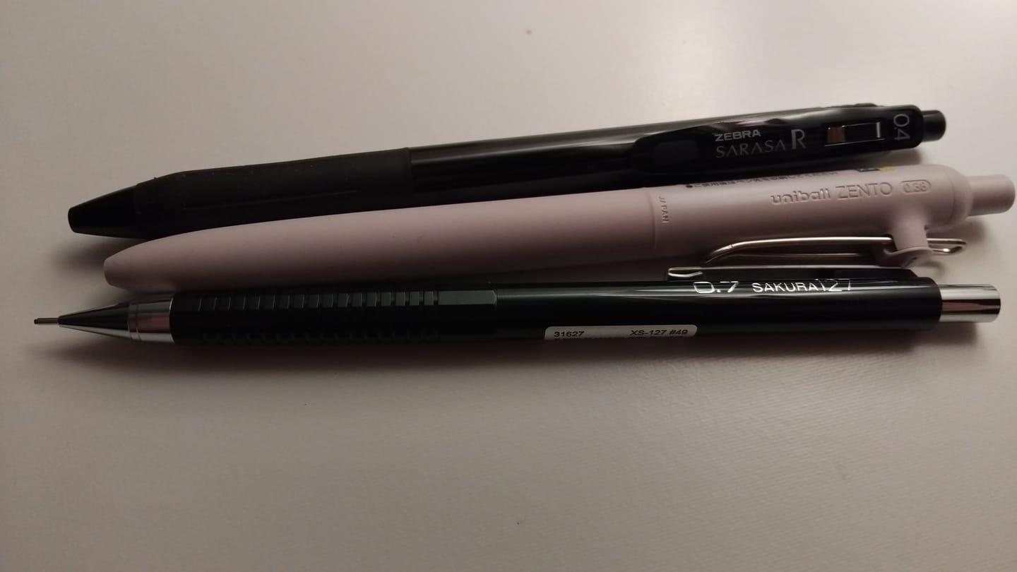 Customer photo review of Zebra - Lápices Gel Sarasa R Punta 04
