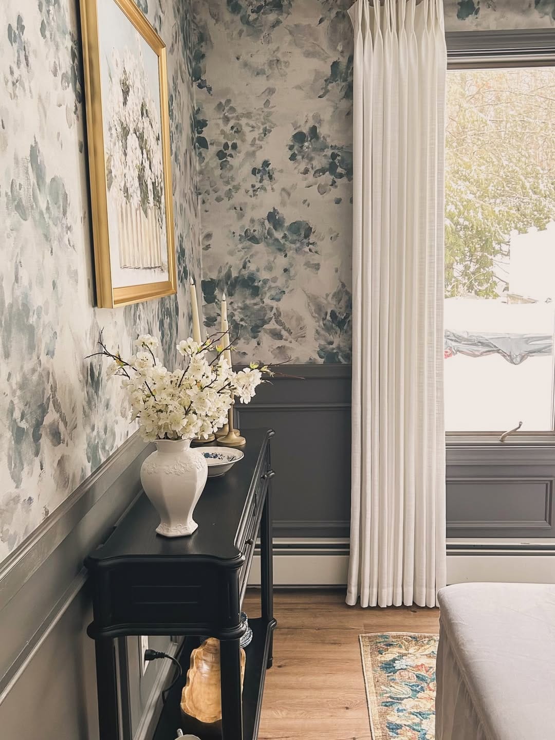 Customer photo review of Lucy Neutral Linen Pinch Pleat Curtains