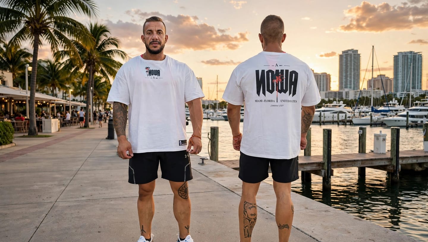 Customer photo review of MIAMI NOWA OVERSIZED BOXY - WHITE ICE
