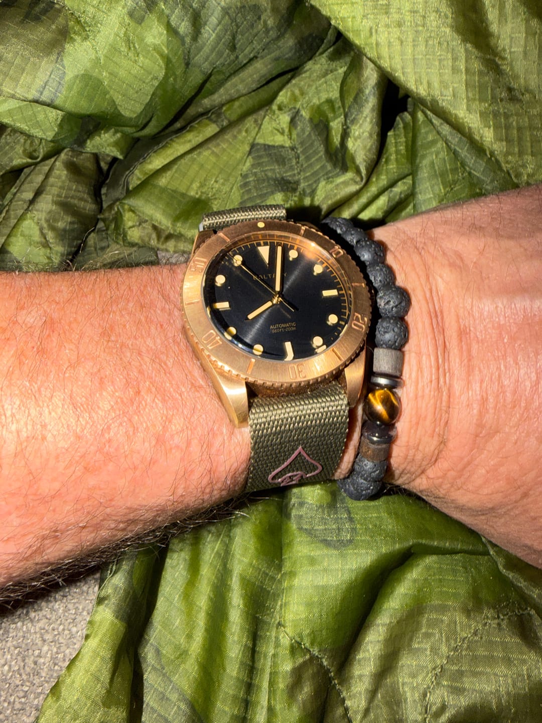 Customer photo review of NOFORN Single-Pass Watch Strap