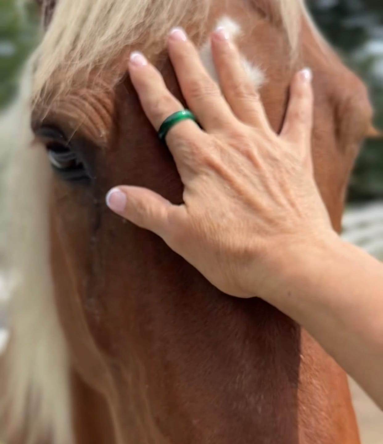 Customer photo review of Green Agate Ring - Heart - Chakra Collection