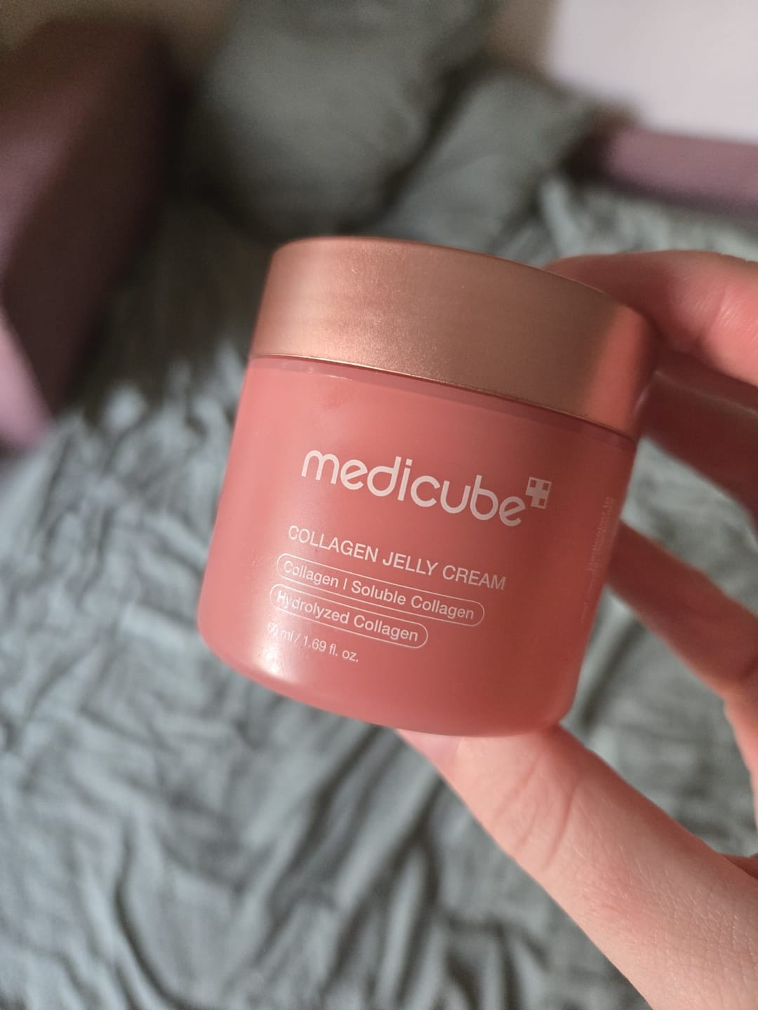Customer photo review of Nostiprinošs krēms-gels sejai Medicube Collagen Jelly Cream