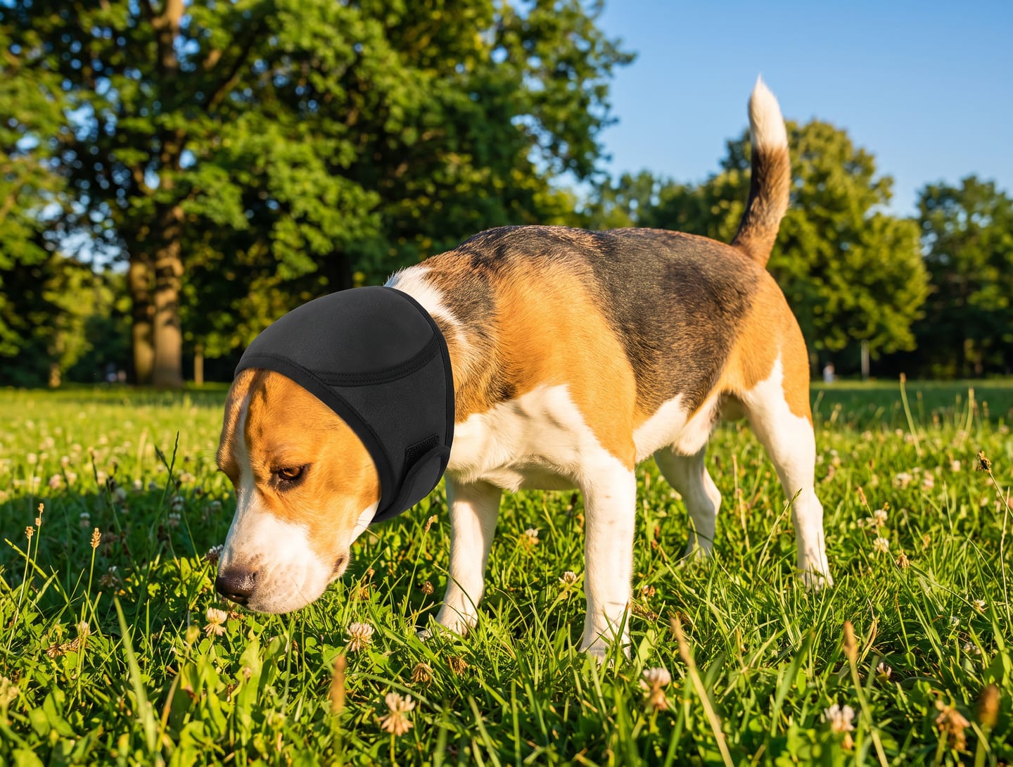 Customer photo review of Orejeras Calmantes para Perros