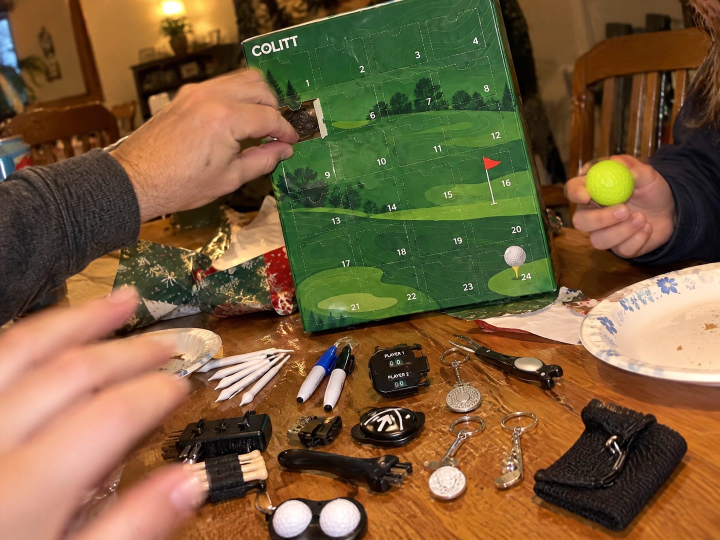 Customer photo review of Golf Advent Calendar