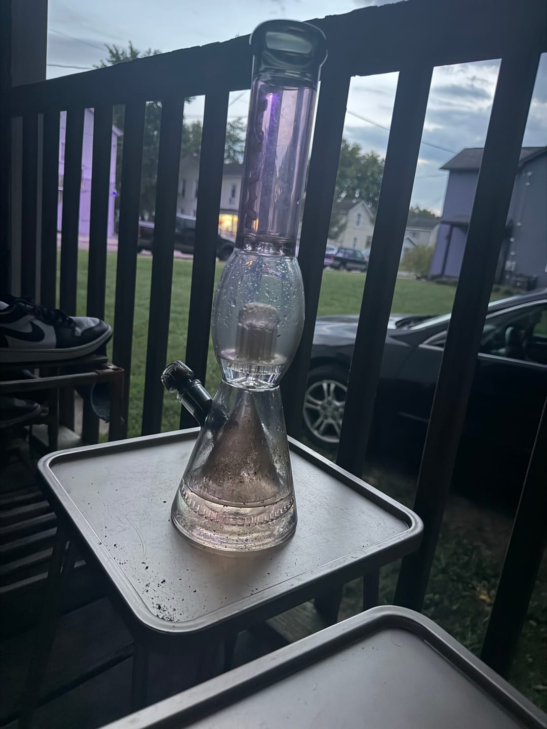 Customer photo review of 16″ AFM UFO Pyramid Perc Bubble Beaker Bong