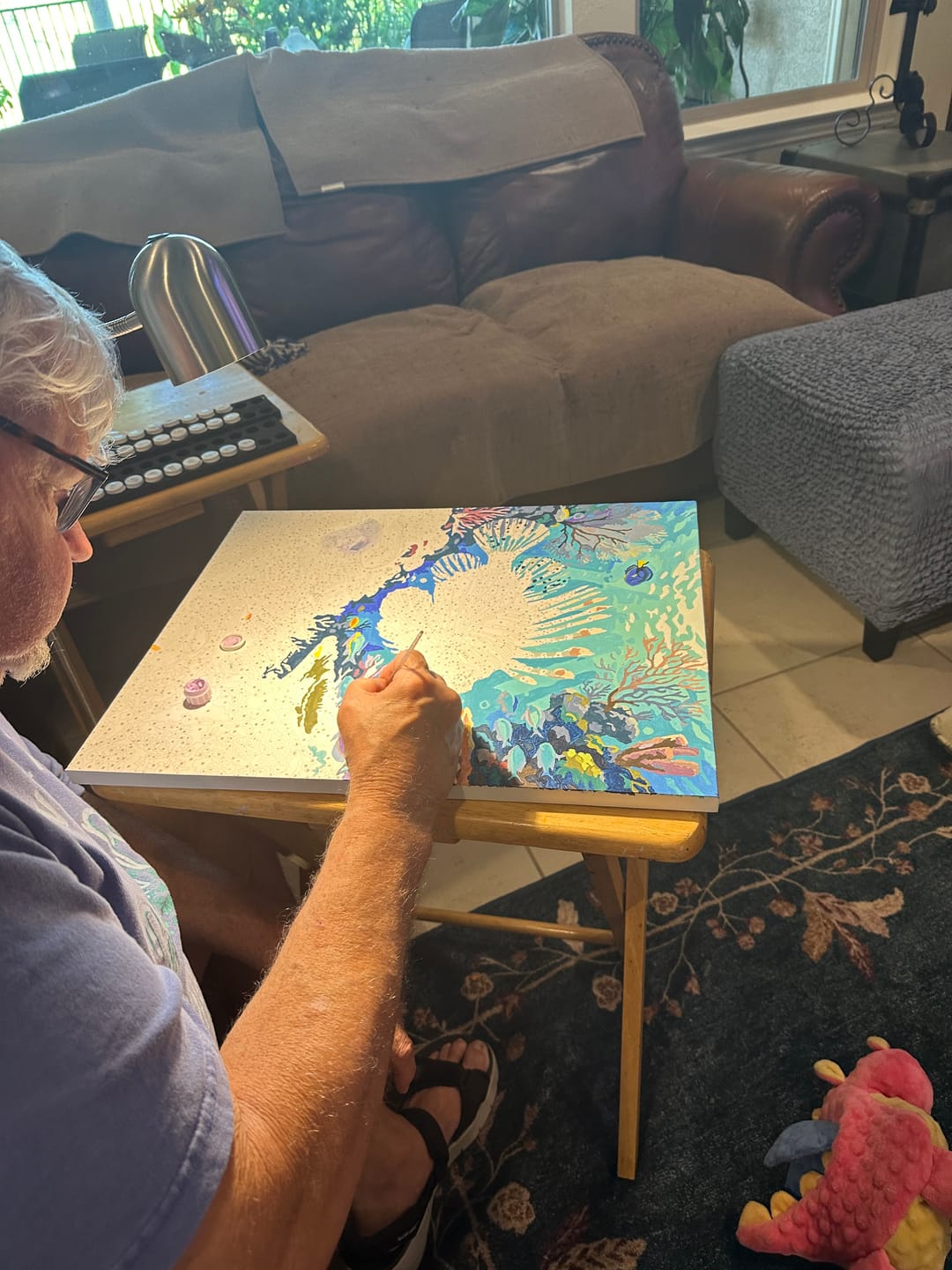Customer photo review of Coral Reef Majesty (Paint by Numbers)