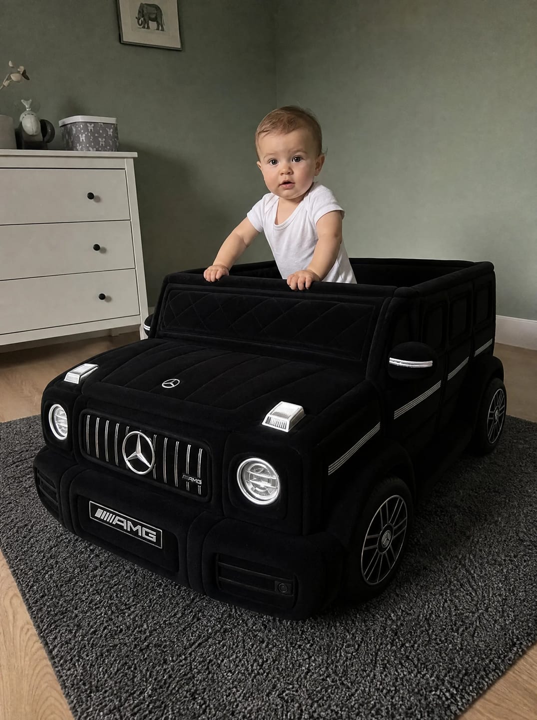 Customer photo review of BabyDrifter Luxury Car Beds for Babies