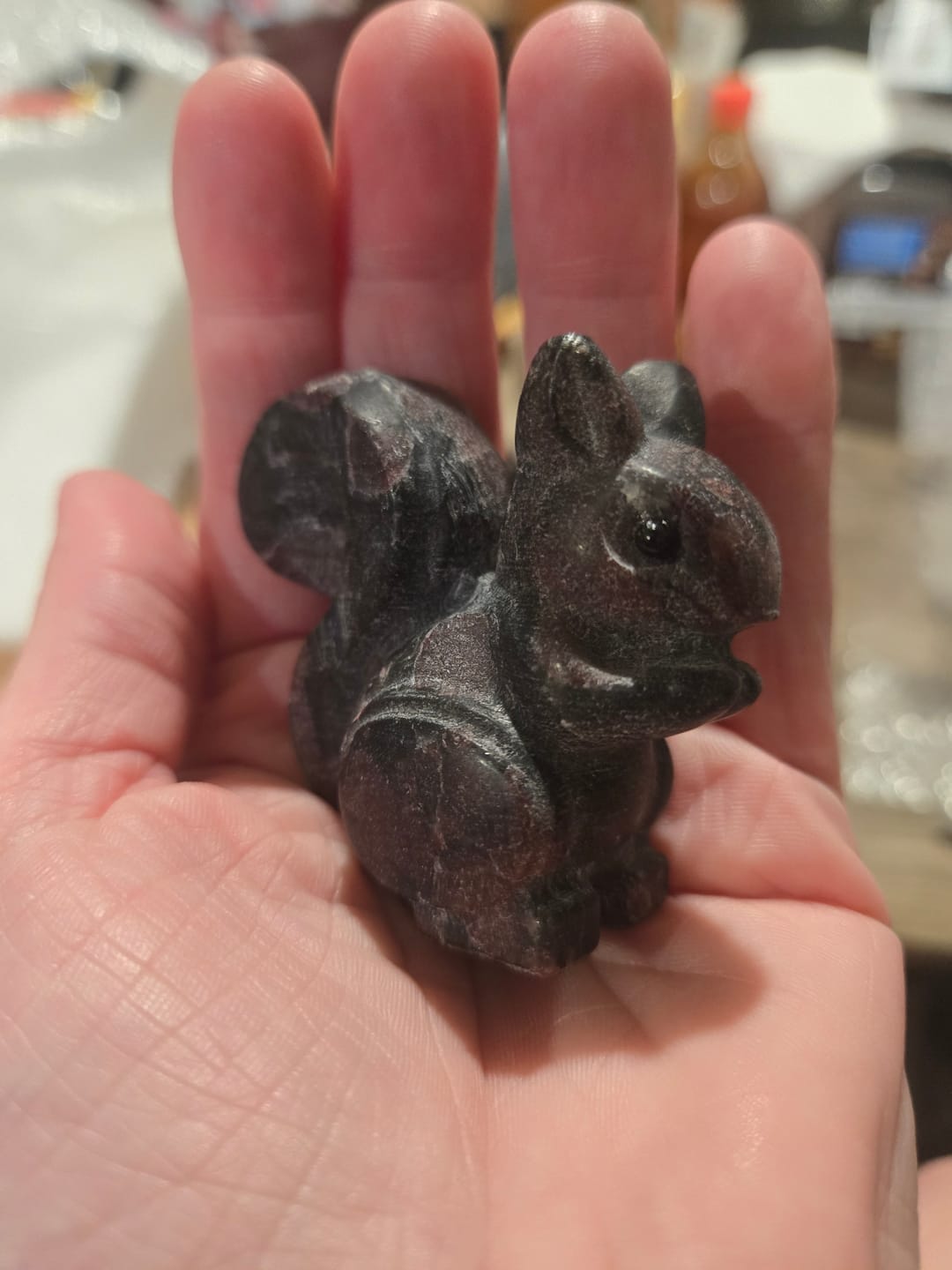 Customer photo review of Natural Crystal Charming Squirrel Carving