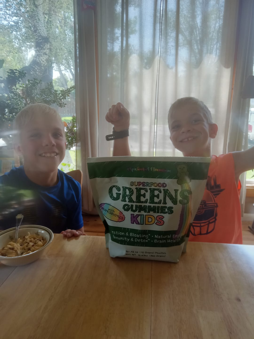 Customer photo review of Optimal Human - Superfood Greens Kids Gummies (30 Day Supply)