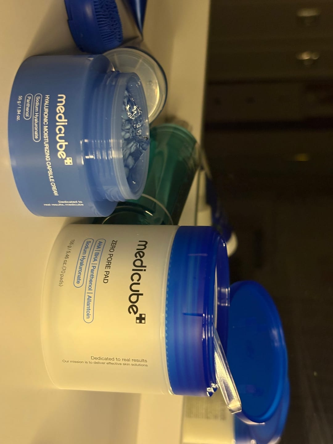 Customer photo review of وسادات ميديكيوب زيرو لتضييق المسام وتنظيف البشرة - 70 قطعة