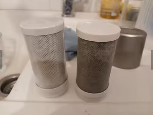 Customer photo review of PureGlow — The UV Faucet Filter for Clearer Skin