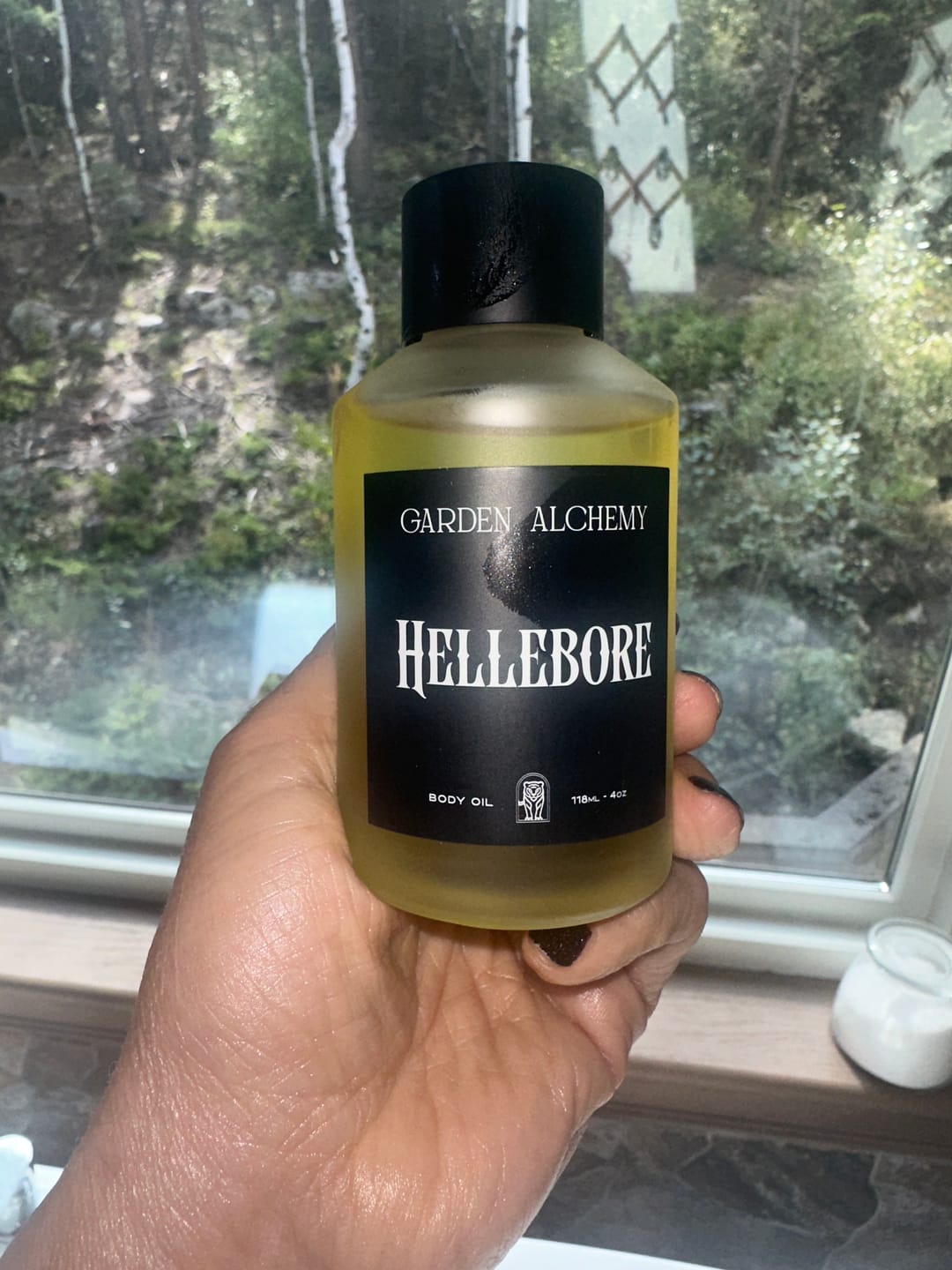 Customer photo review of HELLEBORE BODY OIL
