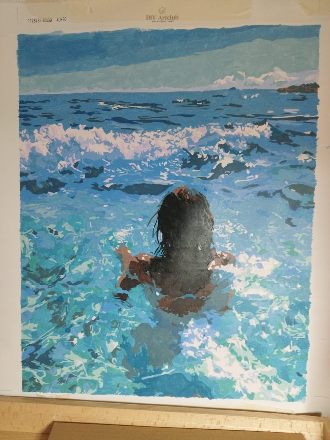 Customer photo review of Sparkling Tide | Paint by Number