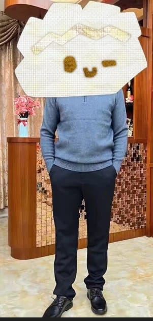Customer photo review of Auremont – Pantalón Sastre de Pinzas