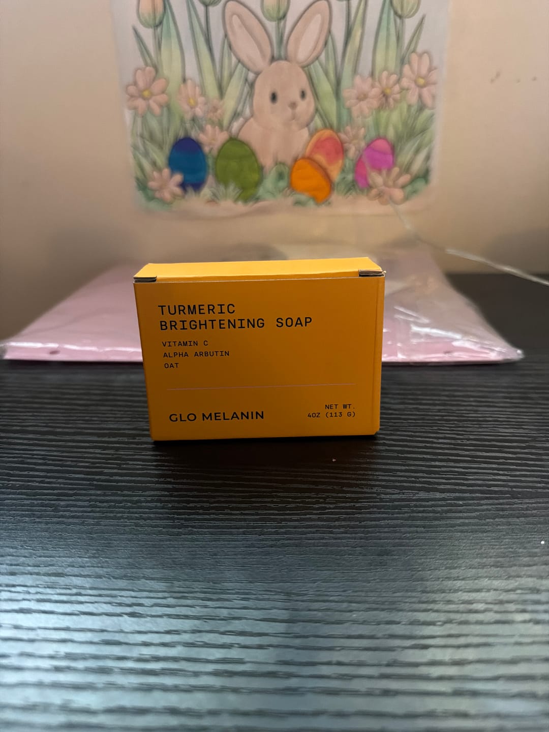 Customer photo review of Turmeric Brightening Soap (with Vitamin C, Alpha Arbutin, Oat)