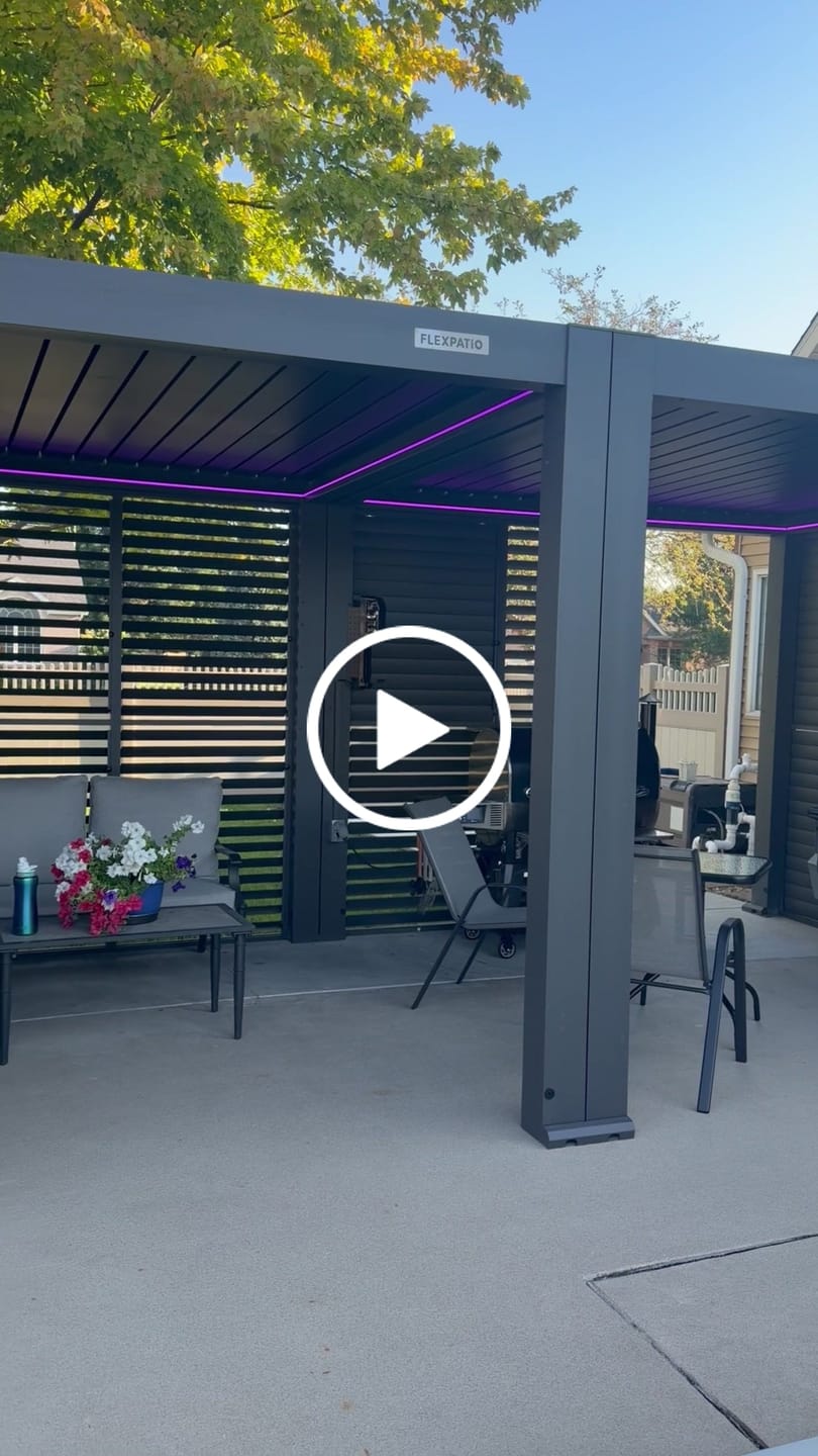 Customer video review of FlexPatio POWER+ PRO Gen 2 Motorized Pergola