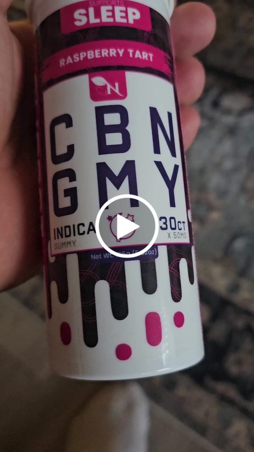 Customer video review of CBN GUMMIES - SLEEP - 30CT Sour Mango 1500mg (50mg ea.) – INDICA