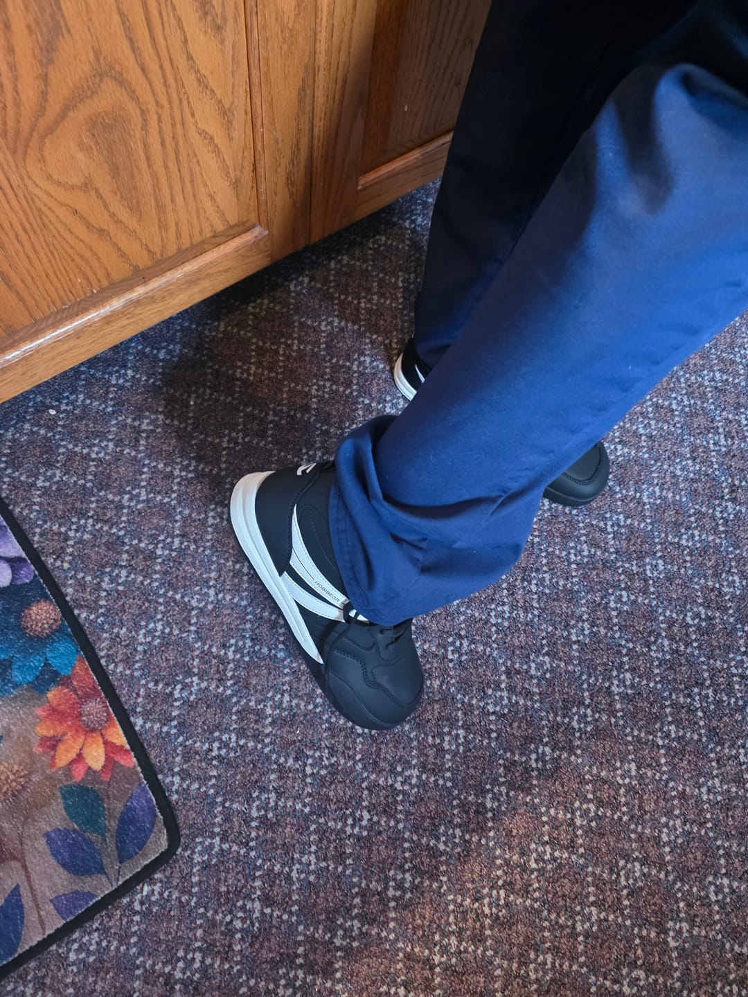 Customer photo review of Heather 2.0 - Wide Toe Sneakers