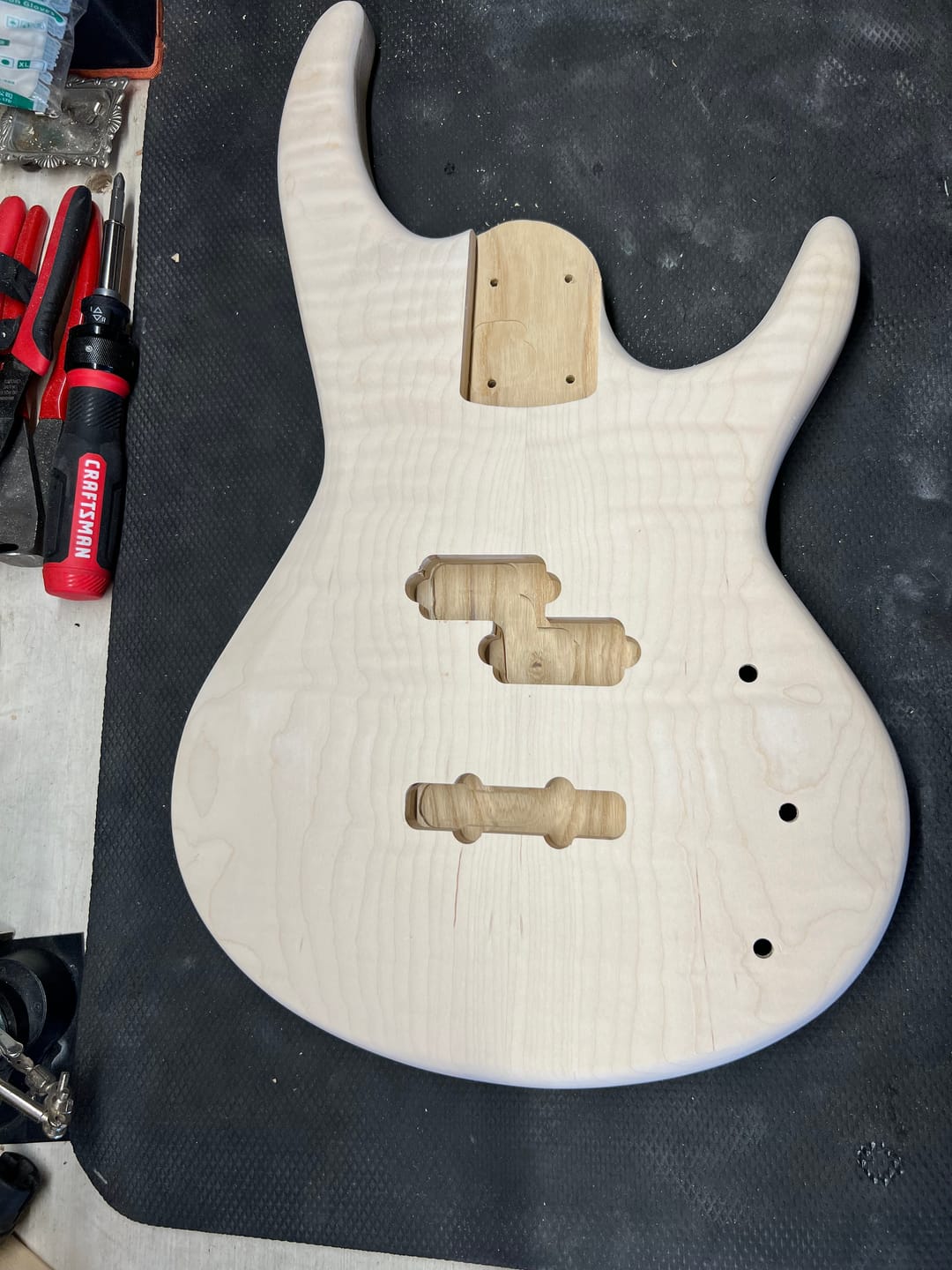 Customer photo review of Flame Hard Maple Guitar Drop Top (Buy 1 + Get 1 FREE)