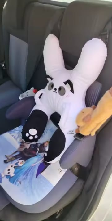 Customer photo review of Cuddlo — La almohada que abraza en cada viaje
