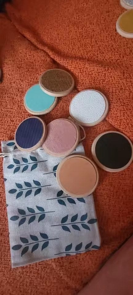 Customer photo review of Montessori Tastscheiben Sensorikspielzeug | Textur Matching Taktiles Lernspielzeug Kleinkind