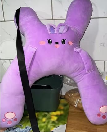 Customer photo review of Cuddlo — La almohada que abraza en cada viaje