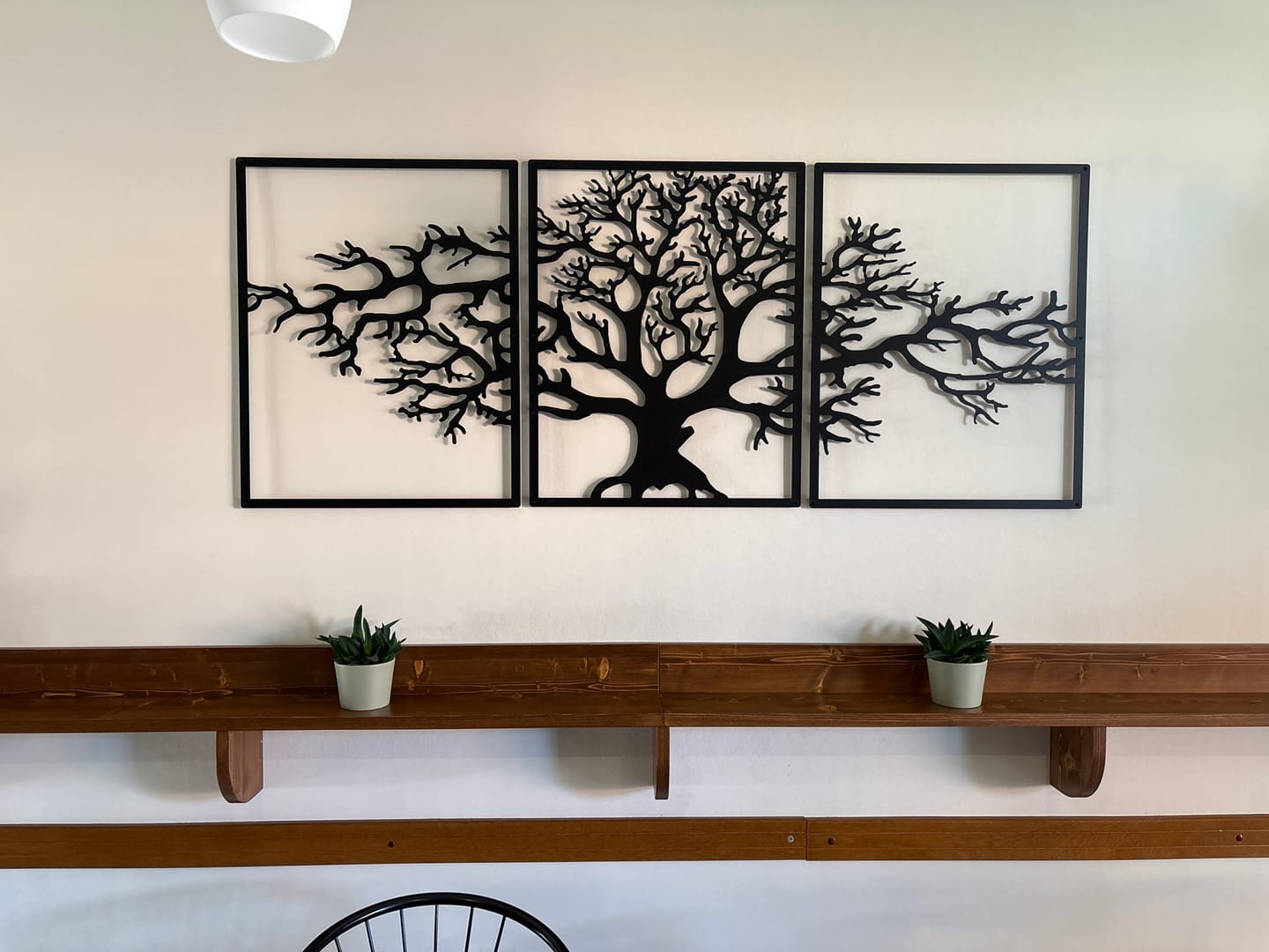 Customer photo review of Décoration murale en métal moderne - Triptyque Arbre De Vie (P01)