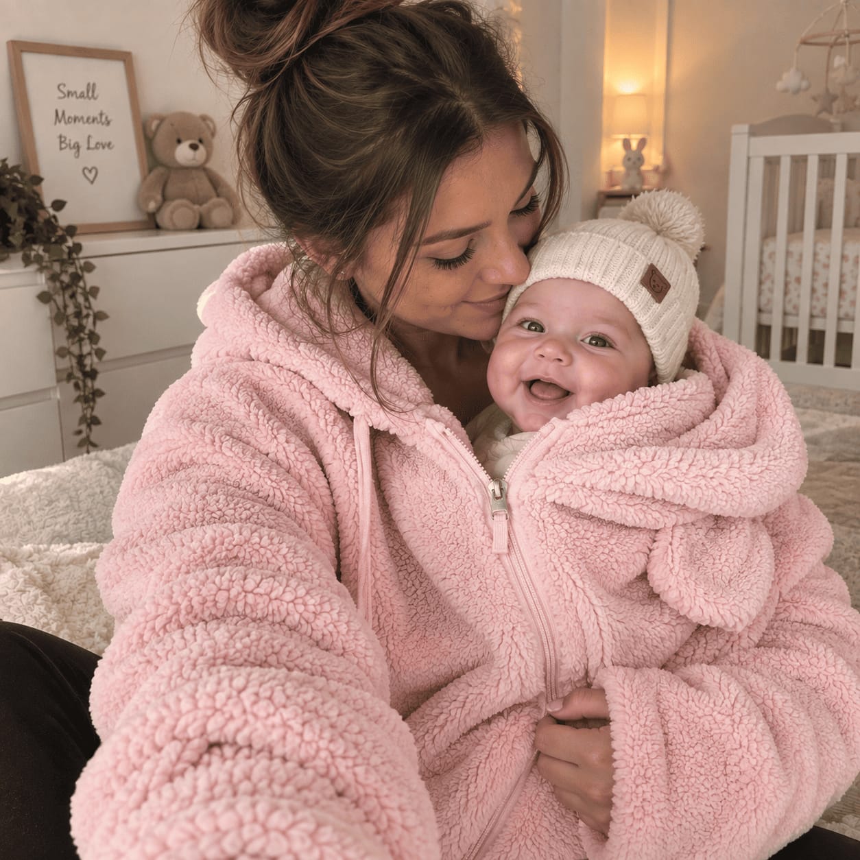 Customer photo review of MamiHoodie™ 2 in 1 Baby-Carrying Sweatshirt