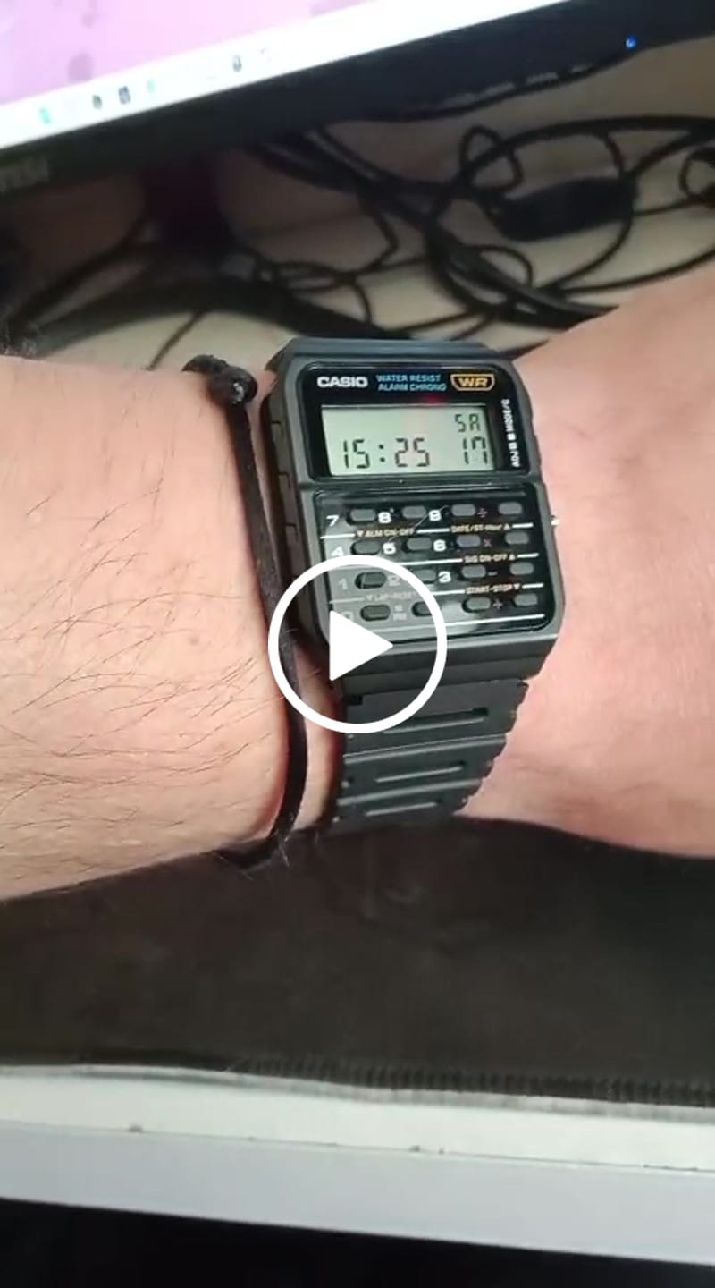 Customer video review of Reloj Calculadora Casio Vintage CA-53W-1Z Negro