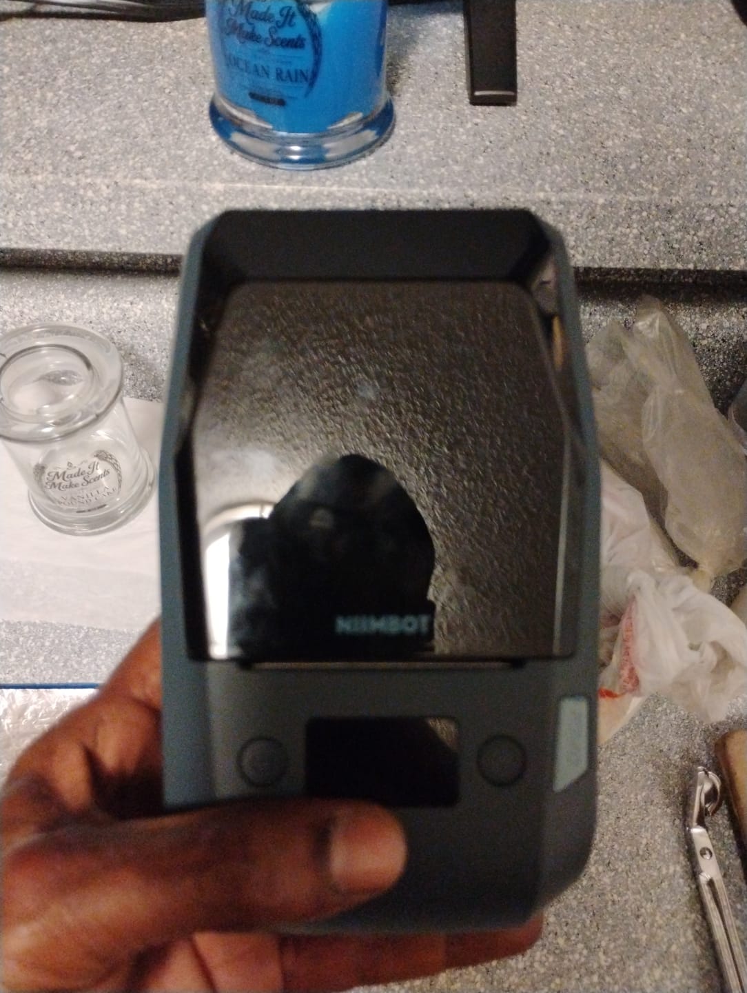 Customer photo review of NIIMBOT M2 Thermal Transfer Label Maker, Smart Color Printing with Phones & PC for Office, Lab, Vial Bottle