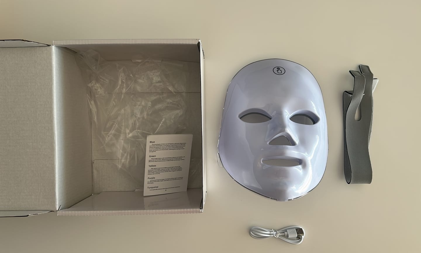 Customer photo review of MÁSCARA FACIAL LED