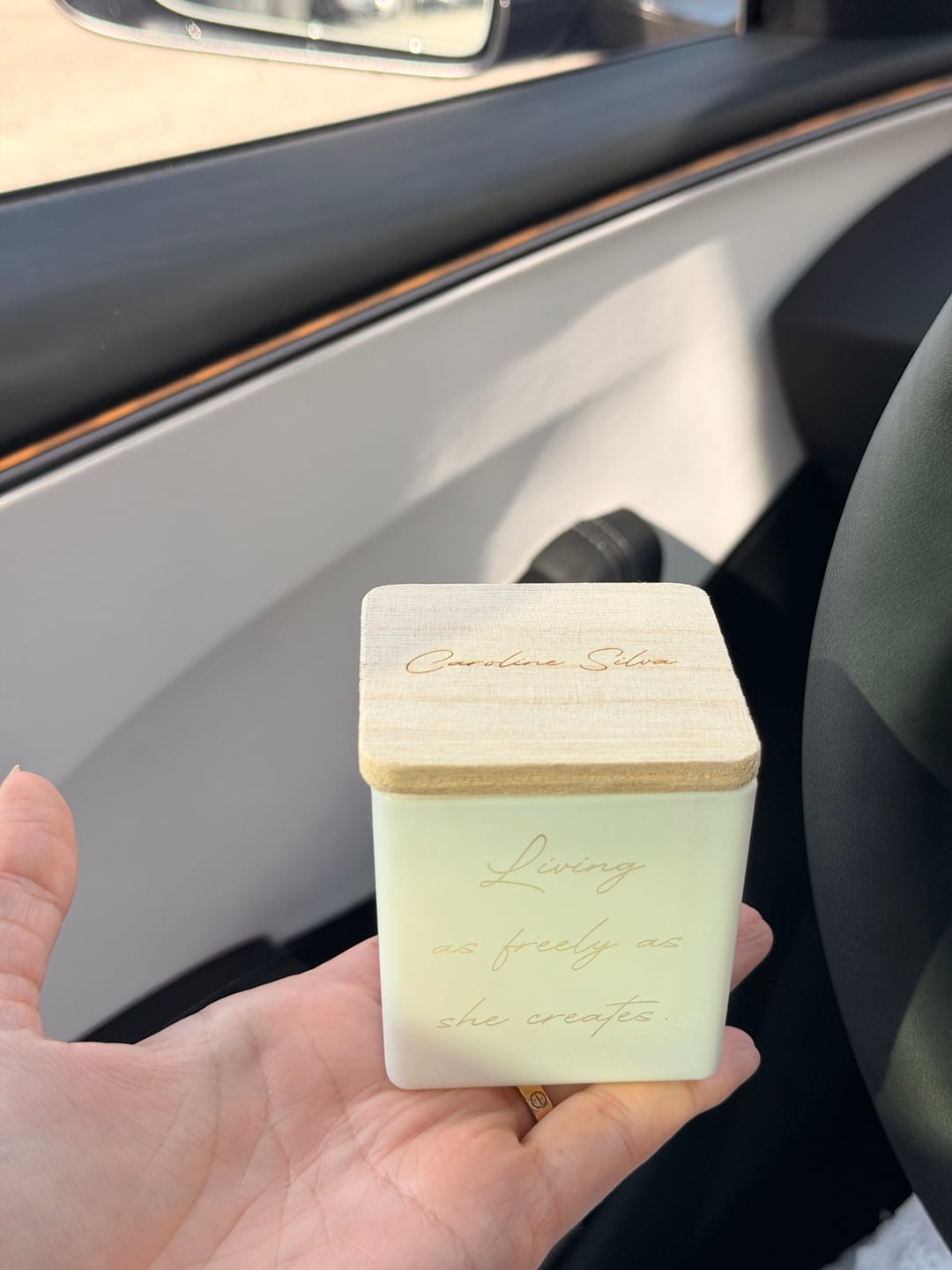 Customer photo review of DESIGN YOUR OWN CANDLE